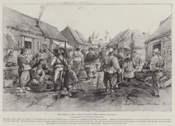 Die Deutschen in China, Szene in der Hauptstraße, Tsingtau, Kiao-Chau